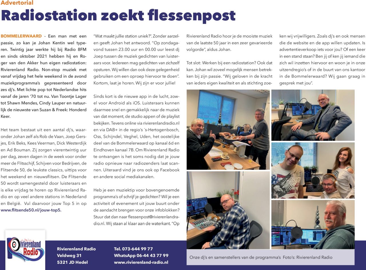 Radiostation zoekt flessenpost